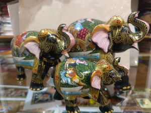 Wooden Painted Elephant