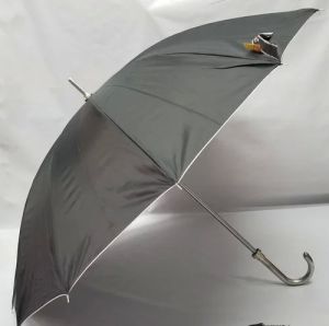 12 Tar Black Silver Umbrella