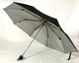 Black Silver Three Fold Umbrella