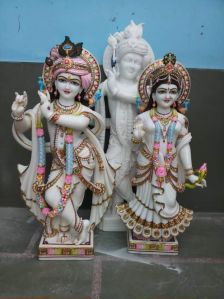 Marble Radha Krishna Moorti