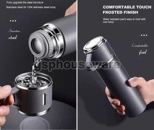 Black Stainless Steel Vacuum Flask