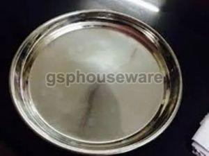 Silver Stainless Steel Plate