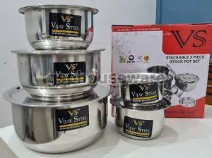 201 Stainless Steel Stock Pot Set