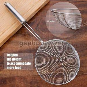Silver Stainless Steel Mesh Skimmer