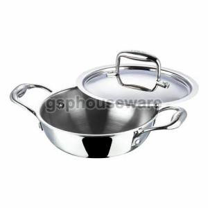 Triply Stainless Steel Kadhai