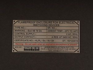 Stainless Steel Nameplate