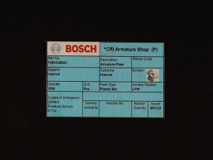 Aluminum Machine Specification Nameplate