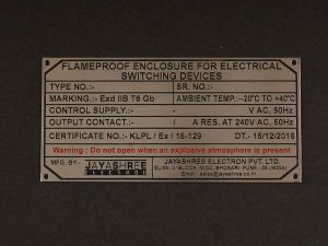 Stainless Steel Nameplate