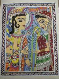 Madhubani Canvas Painting