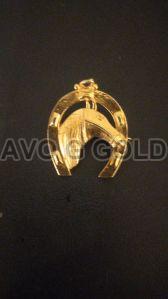 92.5 Silver Gold Polished Tie Pin