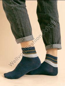 Dark Blue Unisex Breathable Mesh Cotton Sock