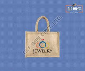 Brown Jute Jewelry Bag