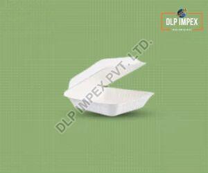 White Sugarcane Bagasse Food Container