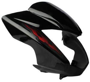 Hero Glamour Black & Red Headlight Visor