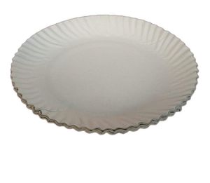 10 Inch Duplex White Wrinkle Paper Plate