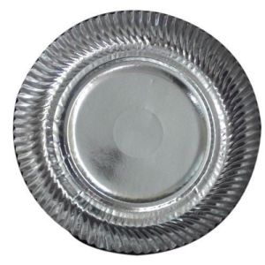 12 Inch Silver Foil Wrinkle Paper Plate