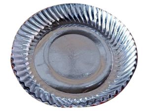 8 Inch Silver Foil Wrinkle Paper Plate