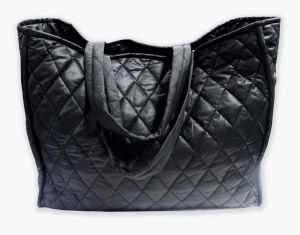 Black Polyester Tote Bag