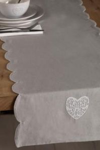 Heart Print Table Runner