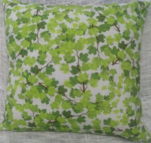 Green Leaf Printed Cushion Cover