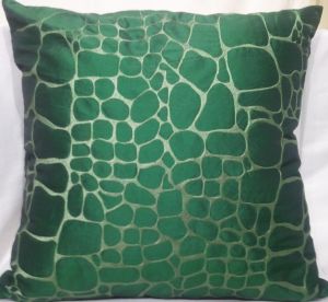 Poly Taffeta Green Cushion Cover