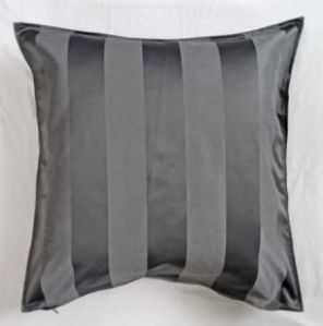 Stripes Lushomes Black Cushion Cover