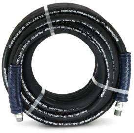 Blushield Kevlar-Braided Pressure Washer Rubber Hose 06MMX10 MTR With Fittings