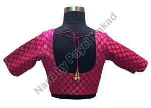 Pink Boknet Half Sleeve Blouse