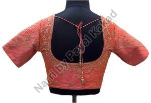 Pink Raw Silk Blouse