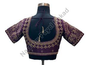 Purple Raw Silk Blouse