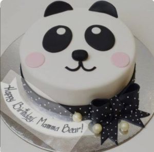 Cute Panda Fondant Cake