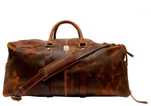 leather duffel bag