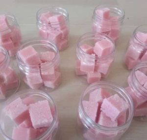 sugar scrub cubes