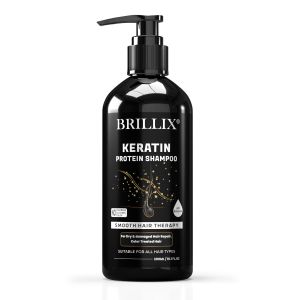 BRILLIX KERATIN PROTEIN SHAMPOO - For Smooth Hair Therapy, D
