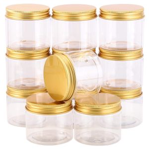 Empty Plastic Round Jars