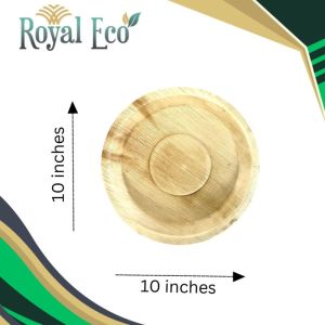 Biodegradable areca plate 10 inch round