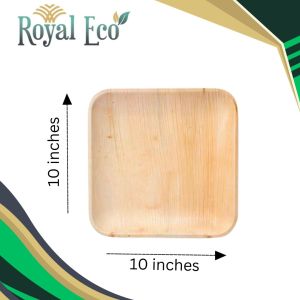 Biodegradable areca plate 10 inch square