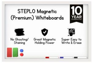 STEPLO (White) Magnetic Wall Whiteboards