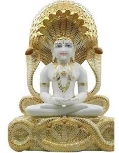 Marble Shwetambar Parshwanath Jain Statue