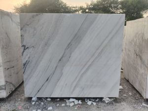 green white marble slab