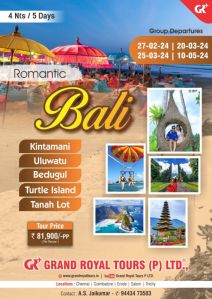 romantic bali tour packages