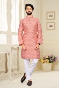 Showlook Jacquard Festive Kurta Pyjama set