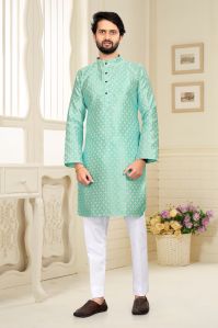 Showlook Jacquard Printed Festive Kurta Pyjama Set