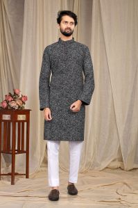 Showlook Wedding Printed Kurta Pyjama set