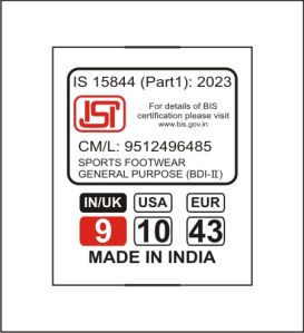 Shoe gumming Label