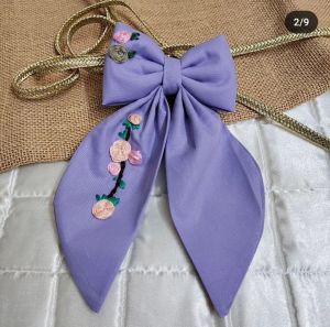 Embroidery bow