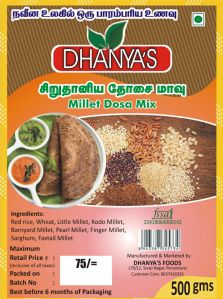 dhanyas foods millet dosa mix