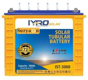 Solar Tubular Battery