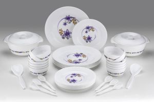 36 Pcs Purple Maharani Dinner Set