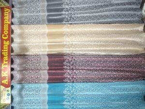 Silk curtain fabric